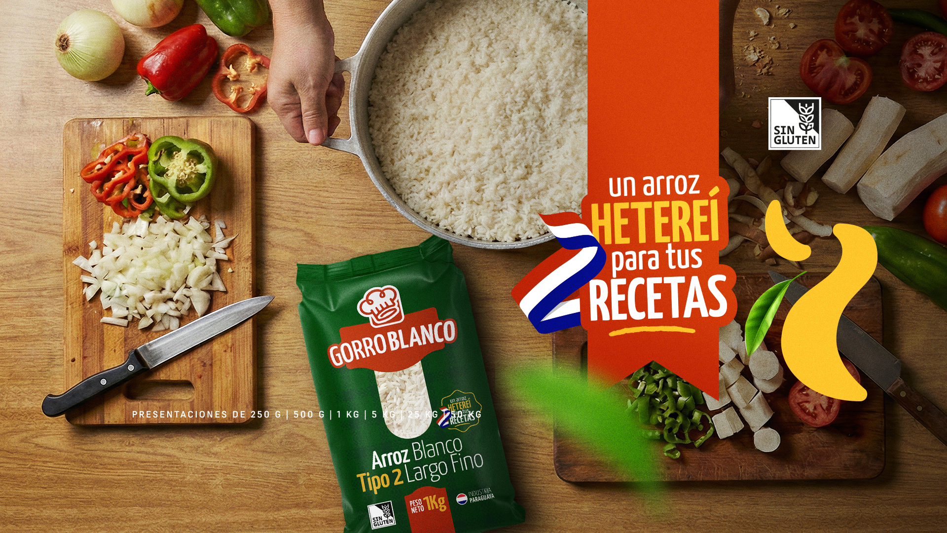 Arroz Gorro Blanco Paraguay calidad premium