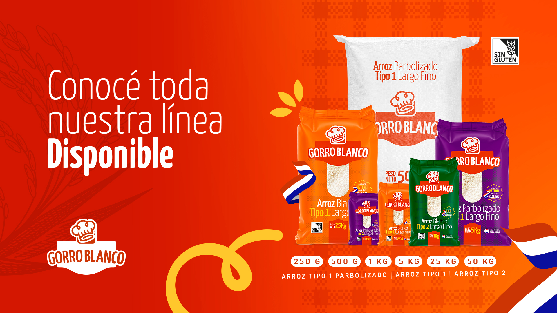 Producto arroz blanco Gorro Blanco